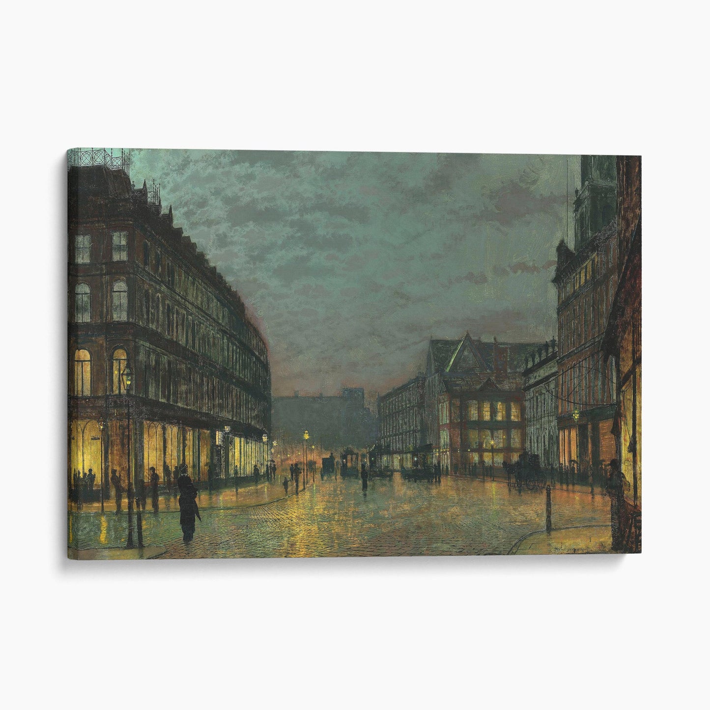 Boar Lane, Leeds by Lamplight (1881) - John Atkinson Grimshaw