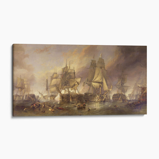 The Battle of Trafalgar by William Clarkson Stanfield