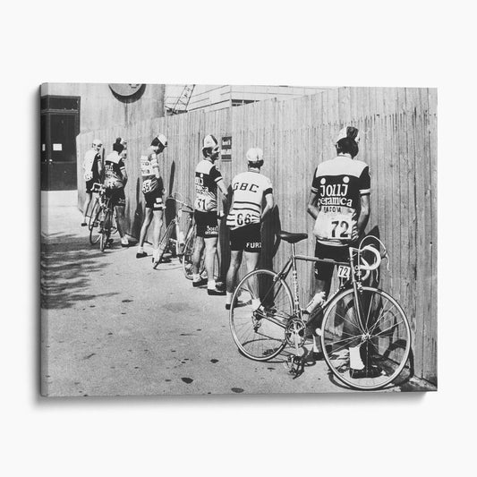 Cyclists Bicycle Bathroom Break