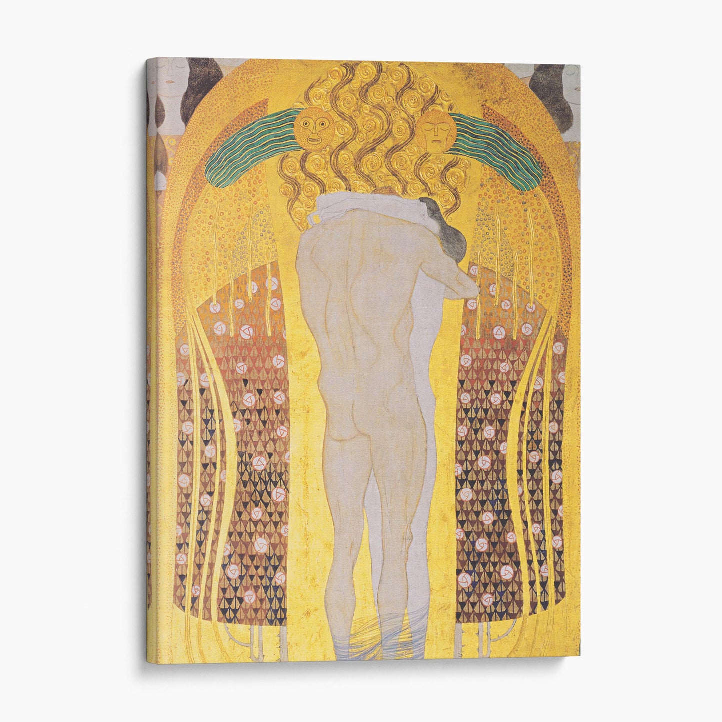 Beethoven Frieze - Diesen Kuss Der Ganzen Welt by Gustav Klimt