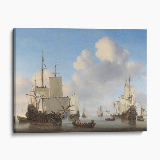 Dutch Ships in a Calm Sea 1665 by Willem van de Velde