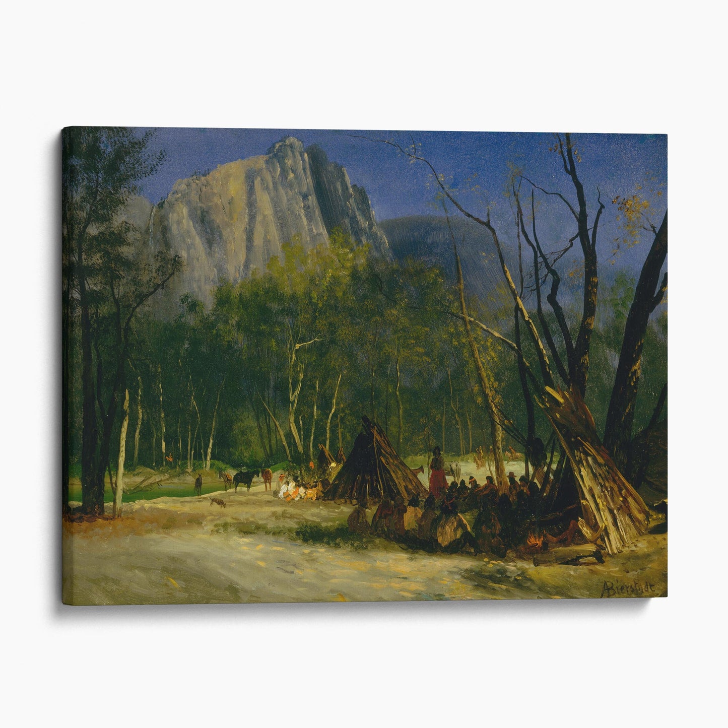 Indians in Council, California by Albert Bierstadt