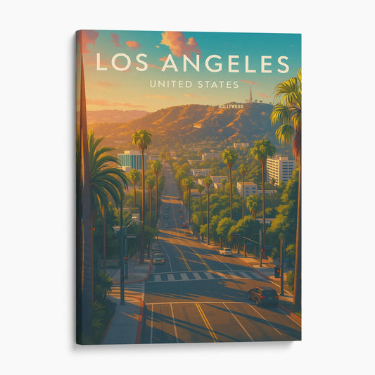 Los Angeles California Vintage Travel Poster