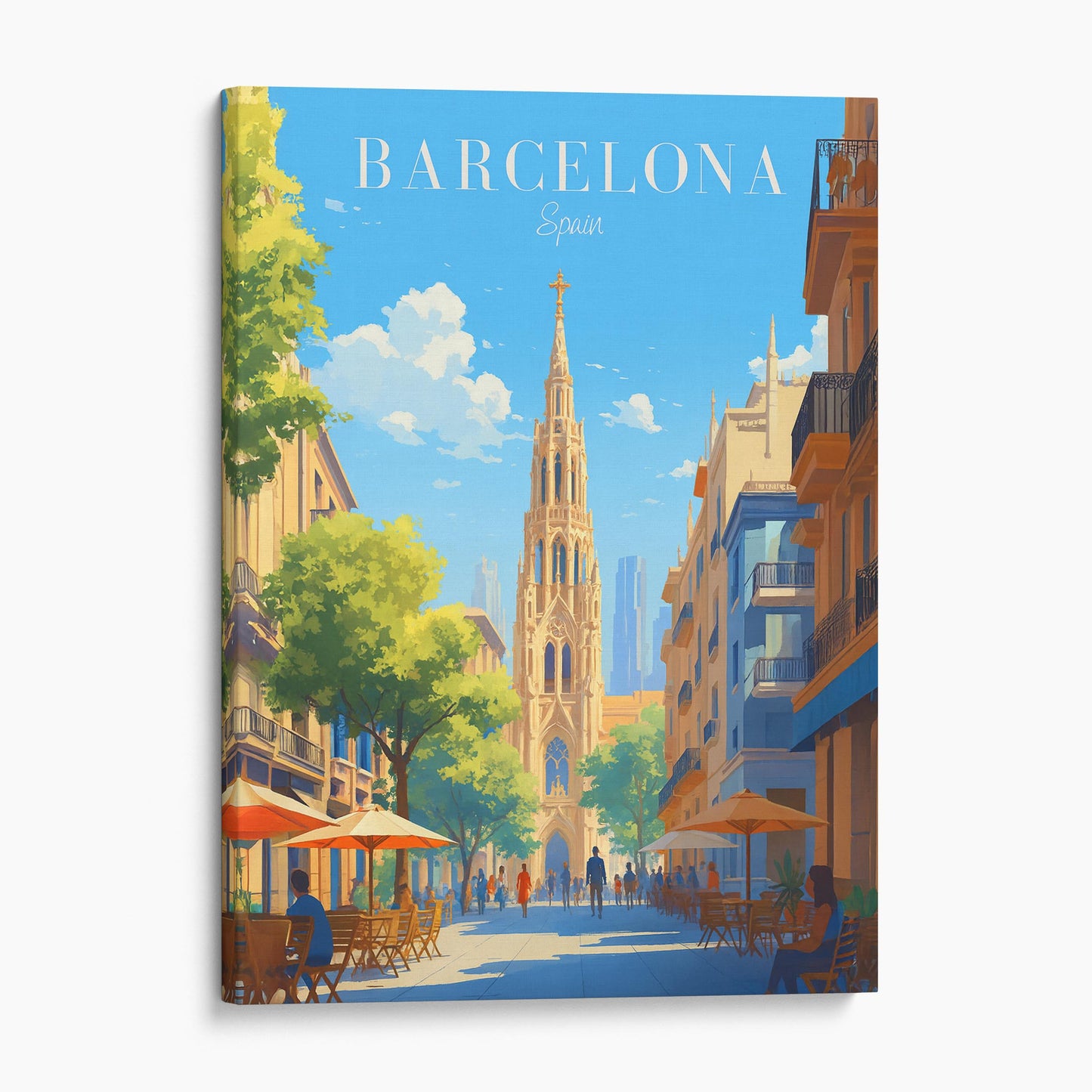 Barcelona Spain Travel Poster