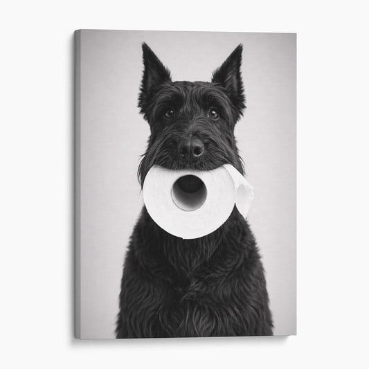 Giant Schnauzer Dog Toilet Paper