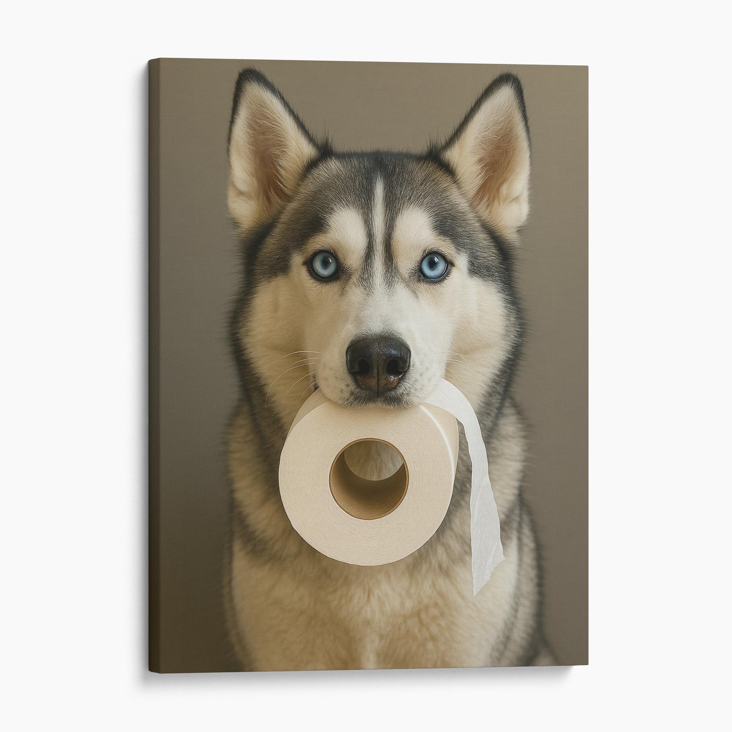 Husky Dog Toilet Paper