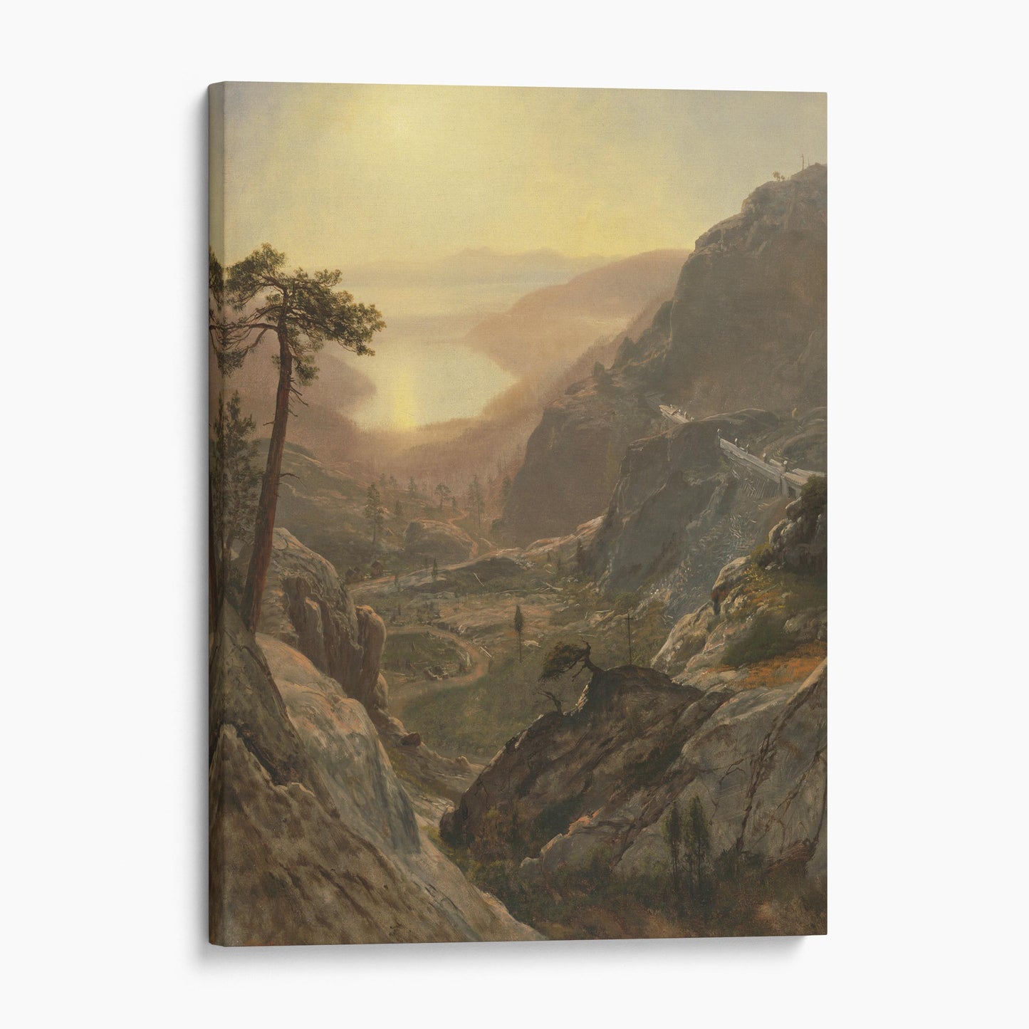 View of Donner Lake by Albert Bierstadt