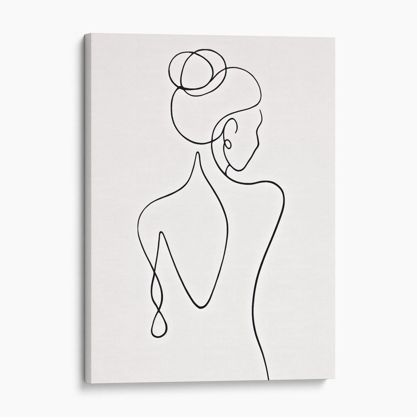 Woman With Her Back Turned Line Art