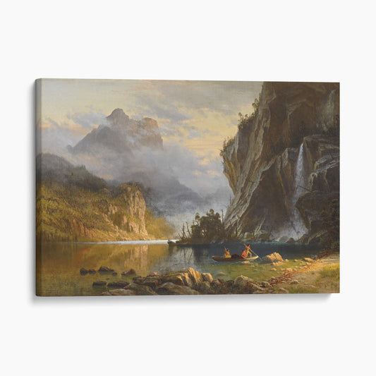 Indians Spear Fishing by Albert Bierstadt