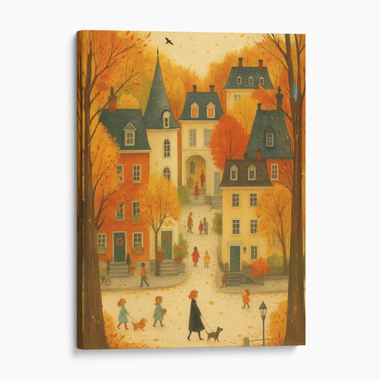 Vintage Fall Autumn Village