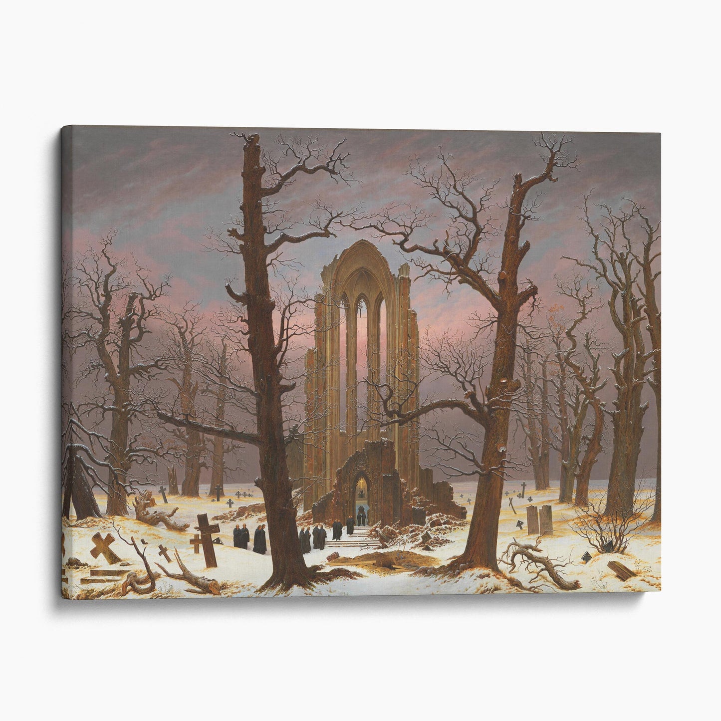 Monastery Graveyard In The Snow - Caspar David Friedrich