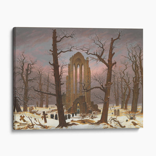 Monastery Graveyard In The Snow - Caspar David Friedrich