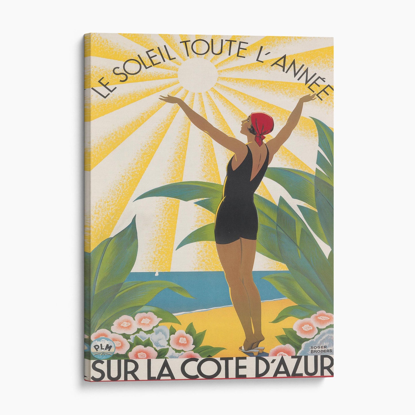Cote dAzur, Le Soleil Toute, LAnne Vintage Drink Advertising