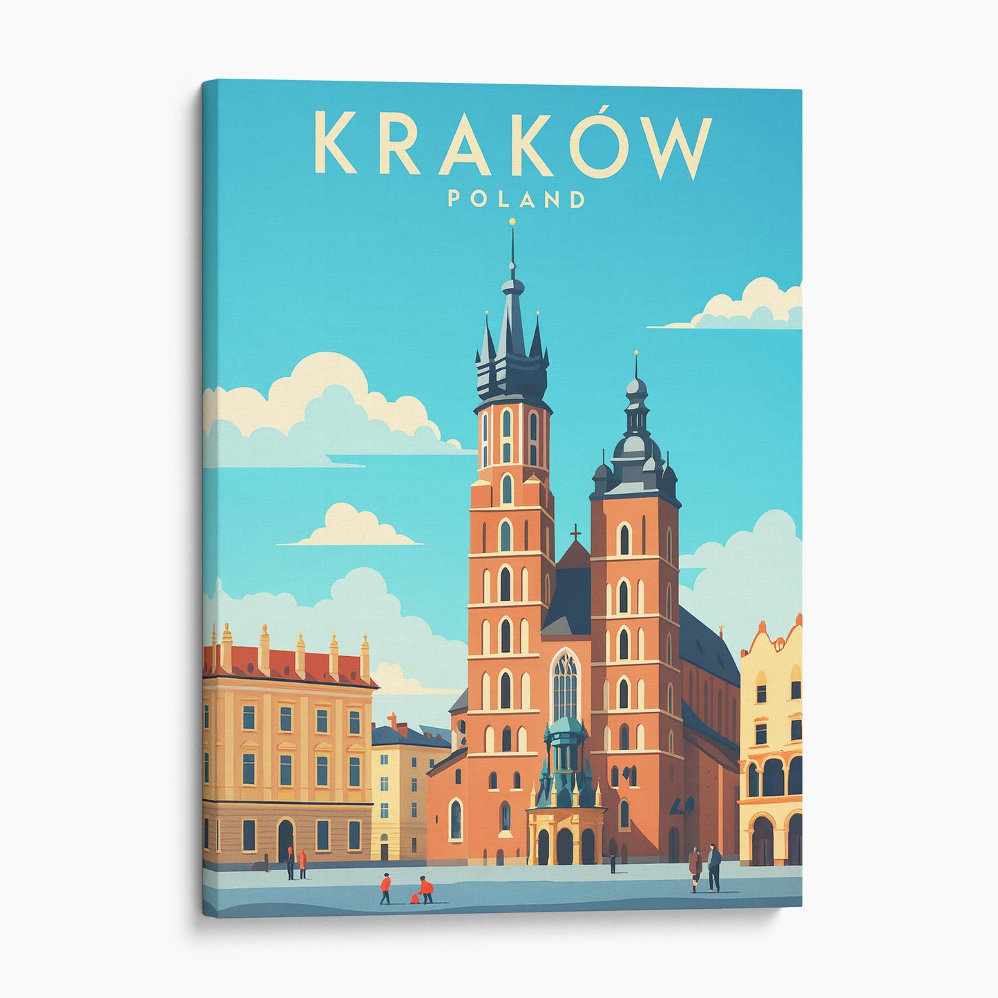 Krakow Poland Travel Poster