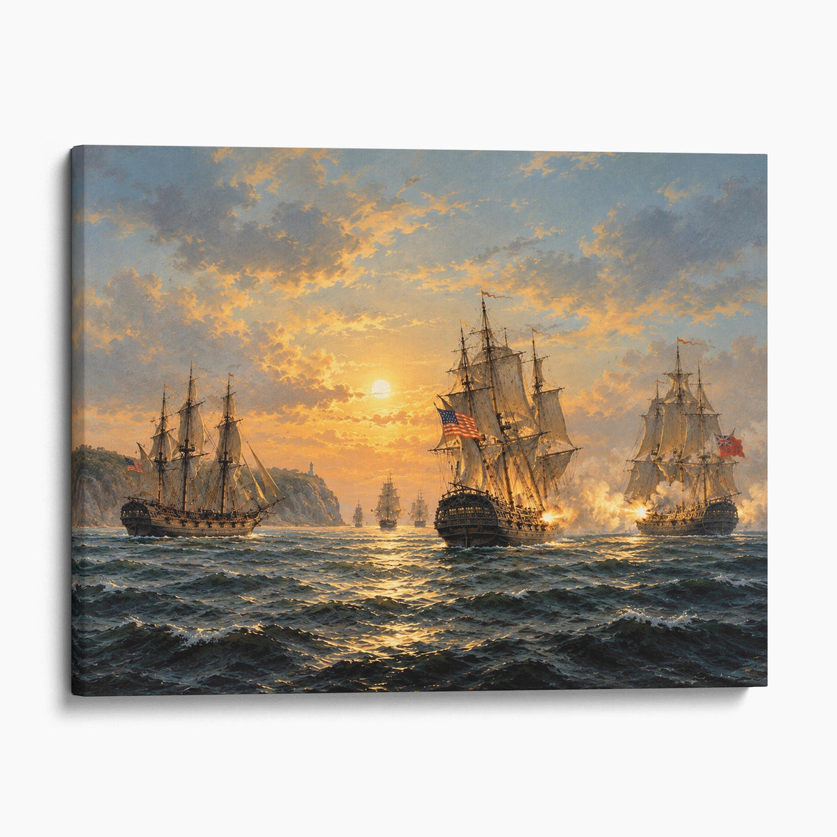 Engagement Between the Bonhomme Richard and the Serapis off Flamborough Head, 1779