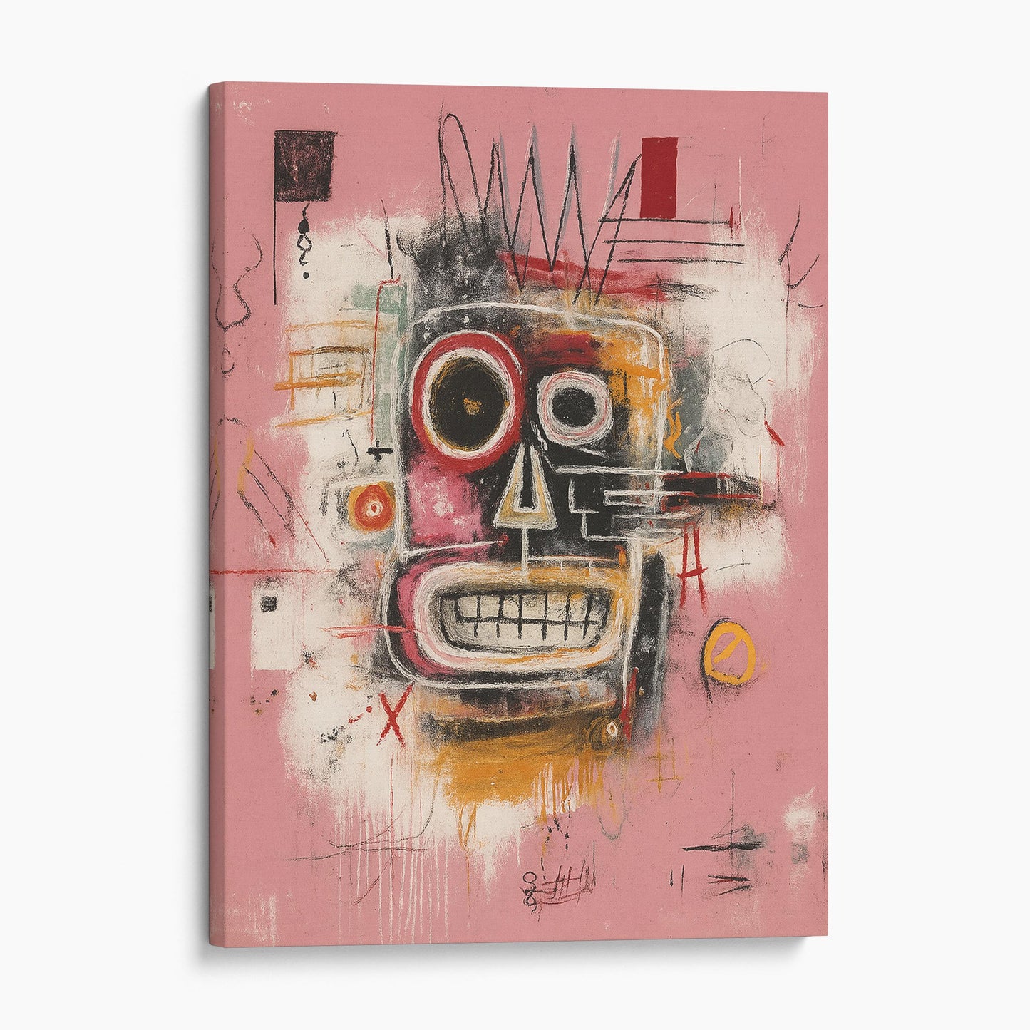 Pink Abstract Graffiti Street Art