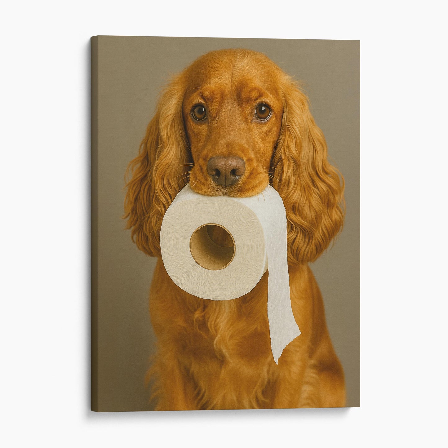 English Cocker Spaniel Dog Toilet Paper