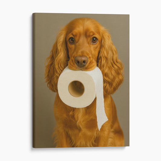 English Cocker Spaniel Dog Toilet Paper