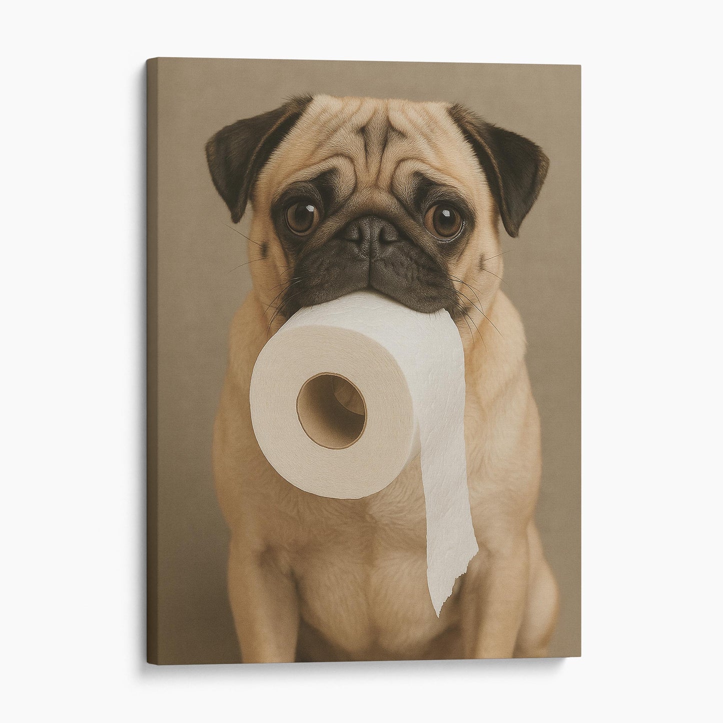 Pug Dog Toilet Paper