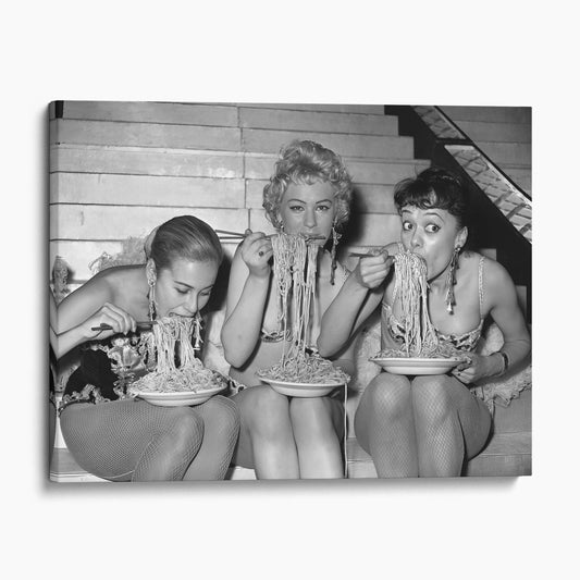 Women Eating Spaghetti