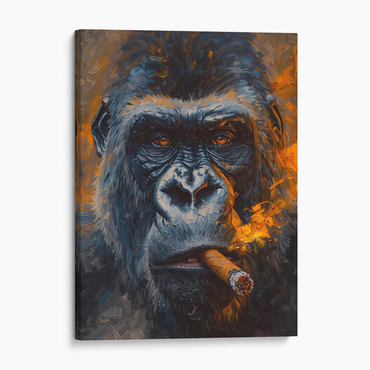 Gorilla Smoking A Cigar