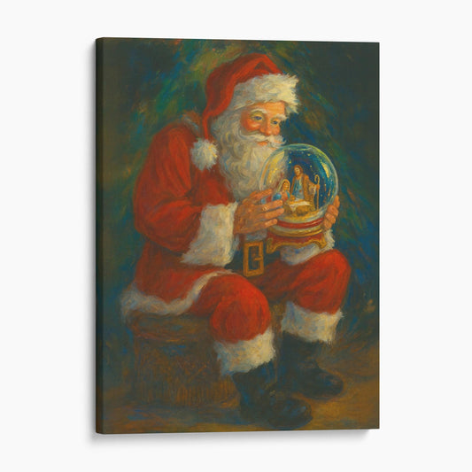 Santa Claus With Snow Globe