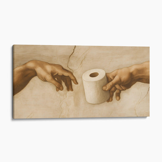 Hands of God and Adam Bathroom Toilet Paper