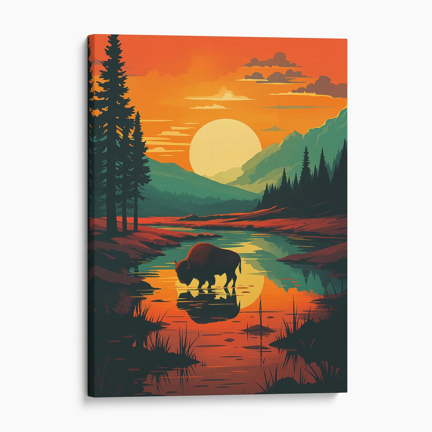 Yellowstone National Park Vintage Travel Poster