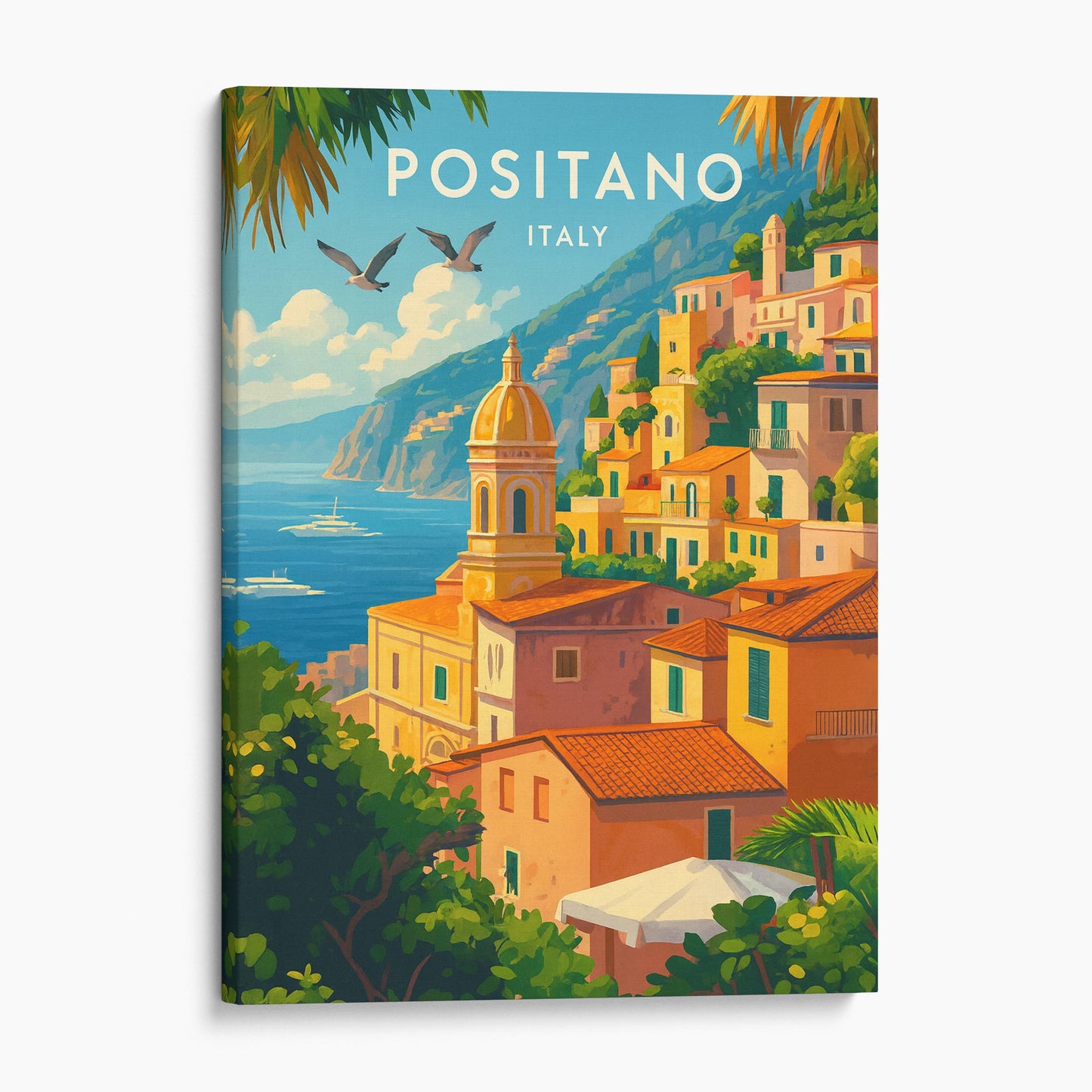 Positano Italy Vintage Travel Poster