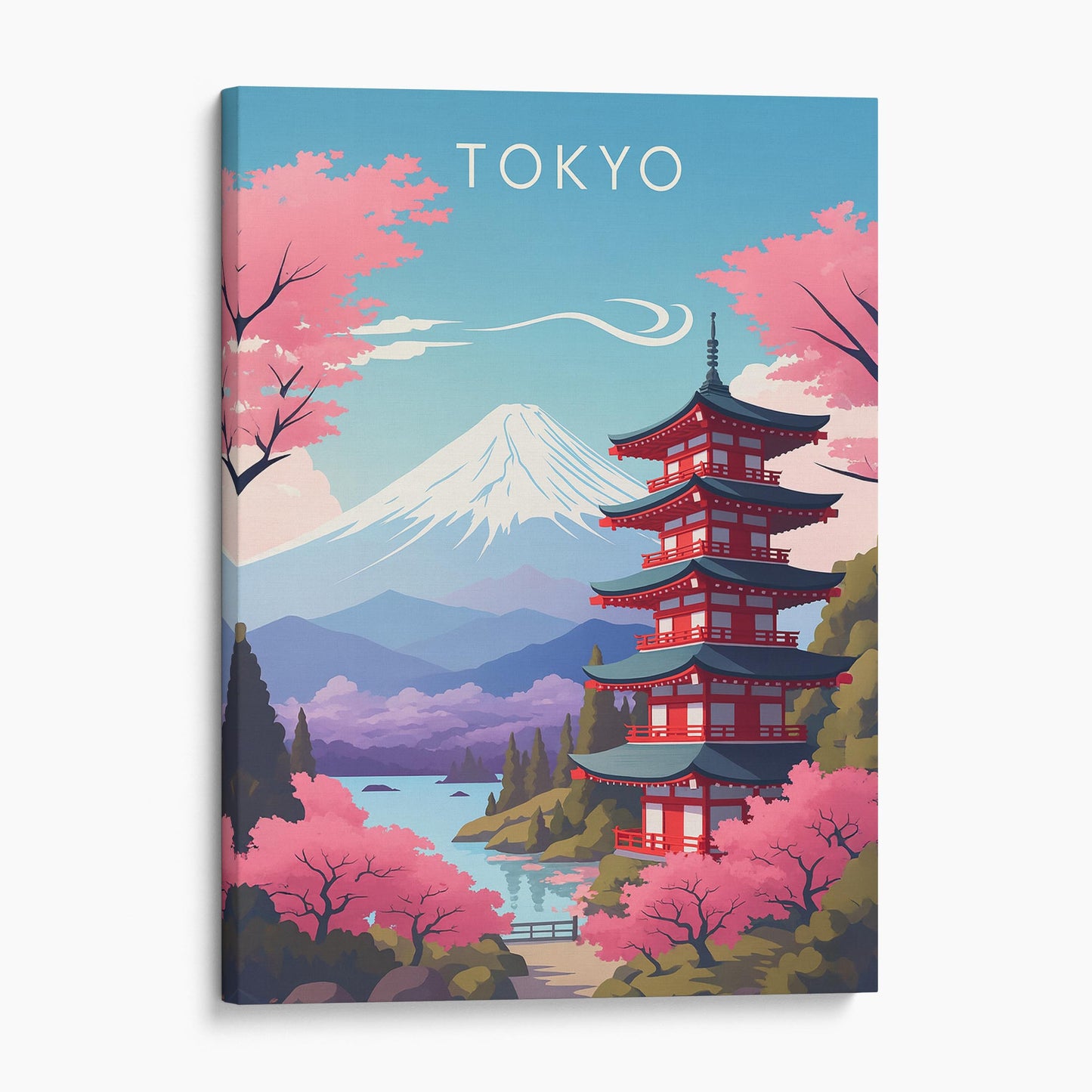 Tokyo Japan Vintage Travel Poster
