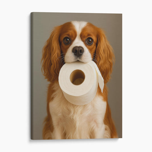 Cavalier King Charles Dog Toilet Paper