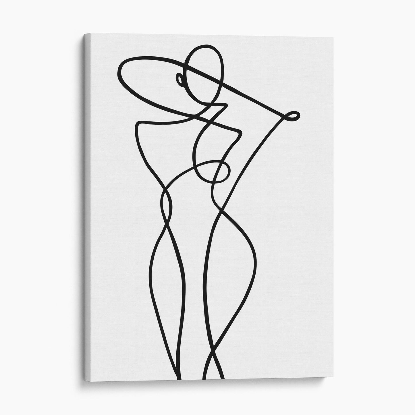 Stylish Woman Line Art