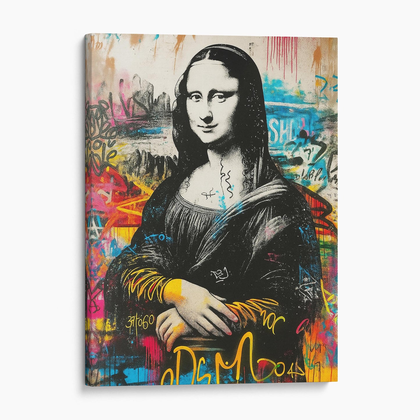 Mona Lisa Banksy Graffiti