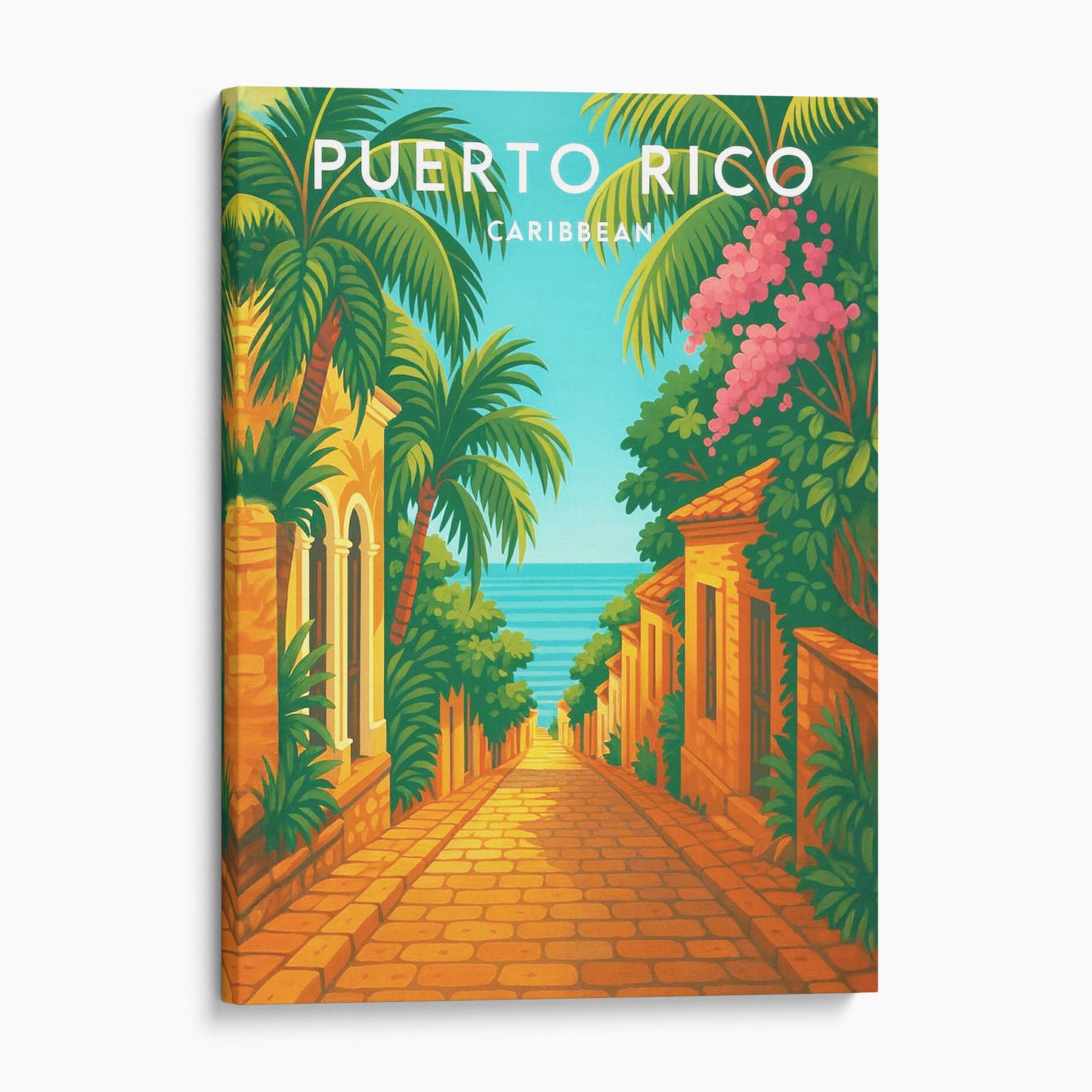 Puerto Rico Vintage Travel Poster