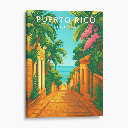 Puerto Rico Vintage Travel Poster