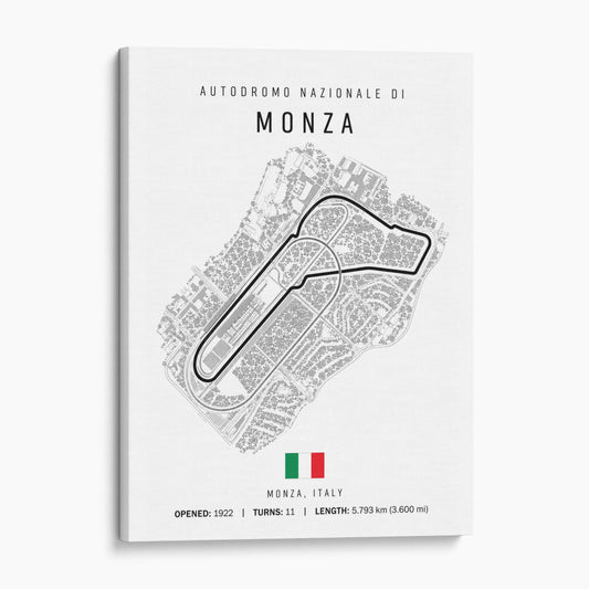 Monza Italy Grand Prix Race Track Map