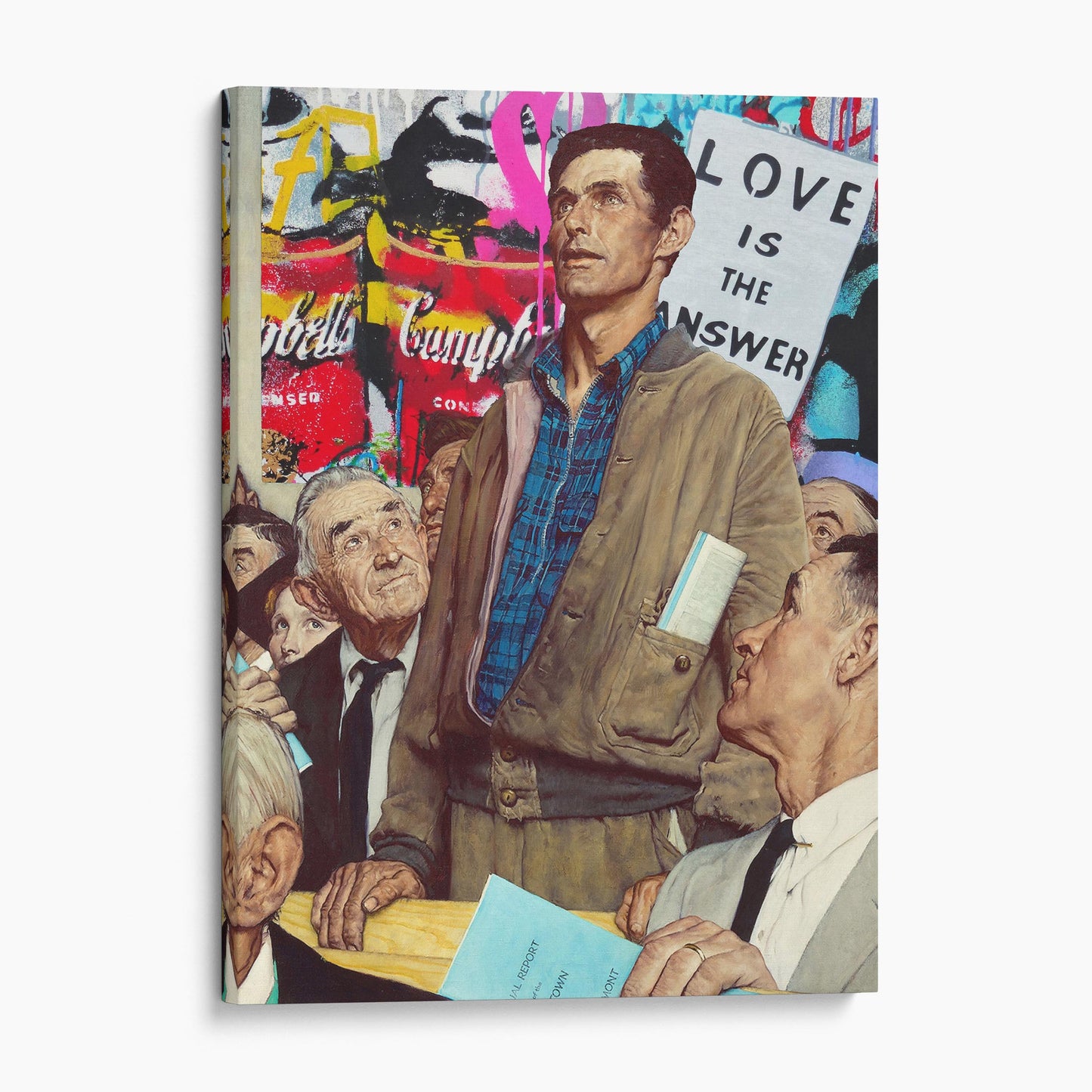 Freedom of Speech Norman Rockwell Banksy Love is the Answer