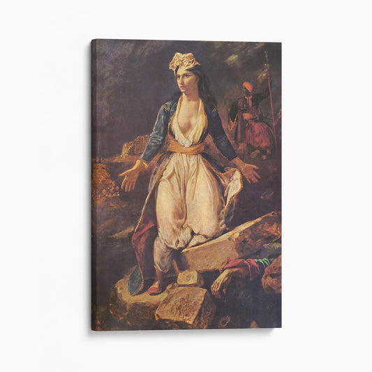 Greece on the Ruins of Missolonghi - Eugene Delacroix