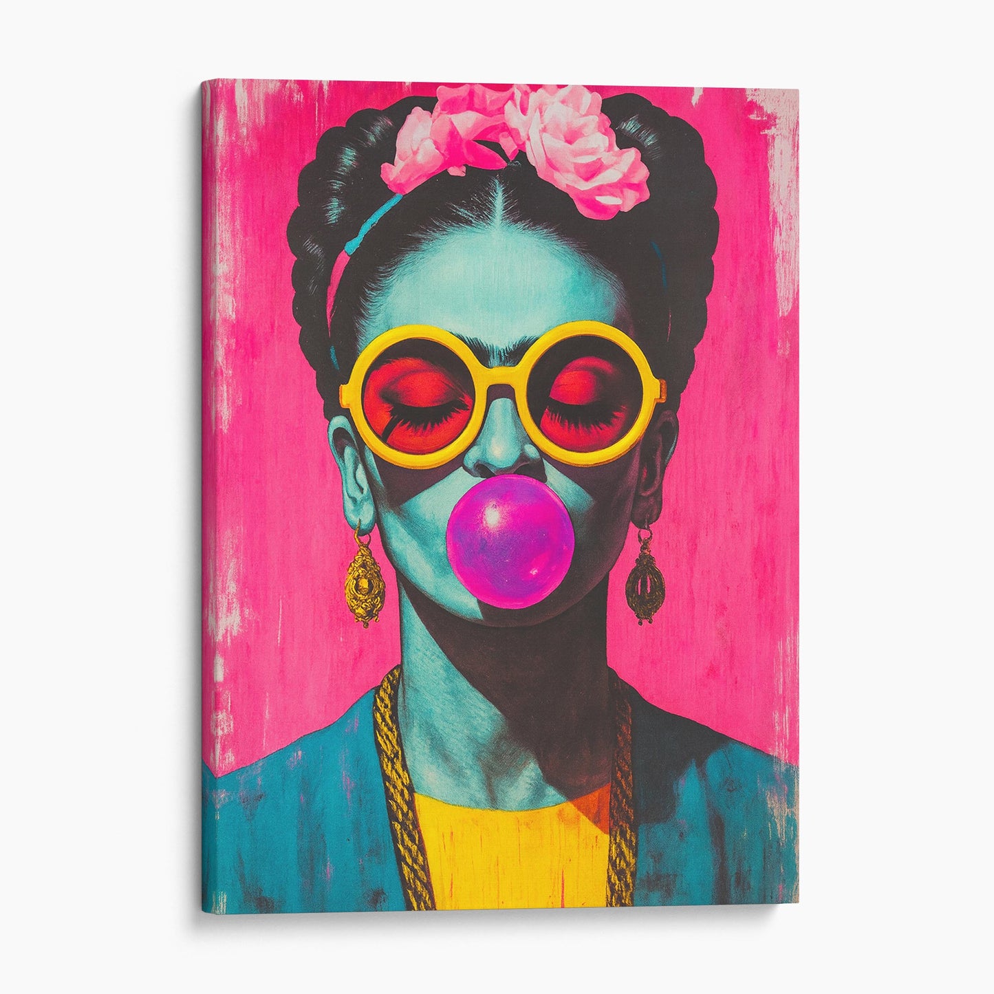 Frida Kahlo Bubblegum And Sunglasses