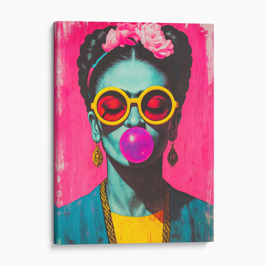 Frida Kahlo Bubblegum And Sunglasses