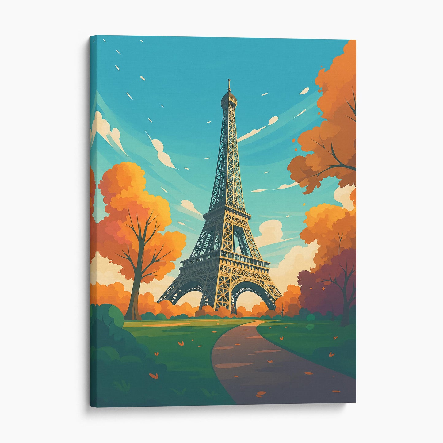 Paris France Vintage Travel Poster