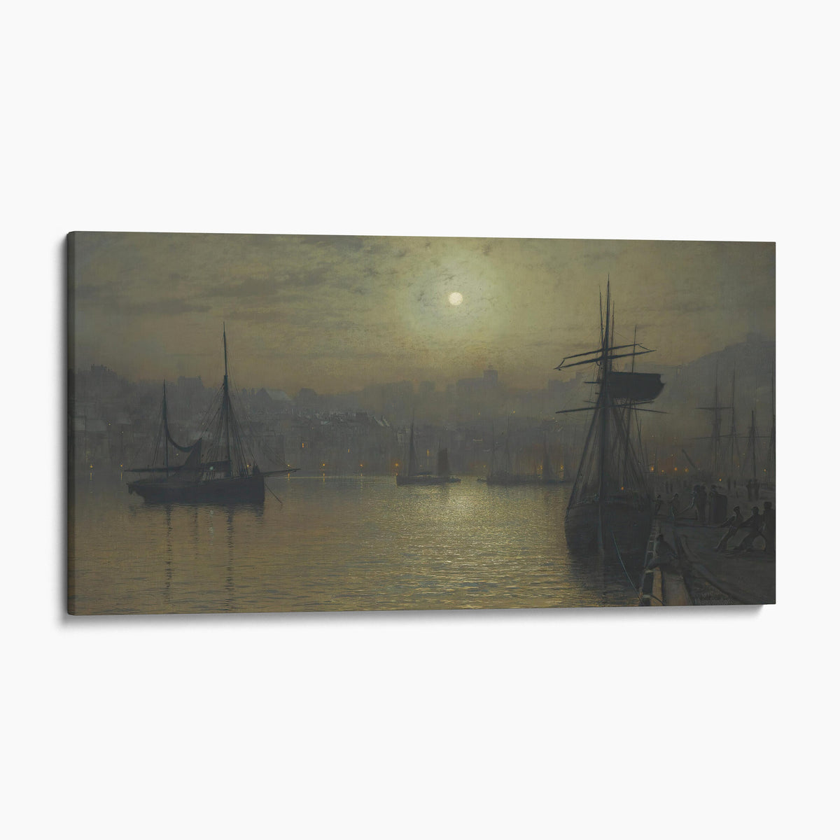 Old Scarborough, Full Moon, High Water (1879) - John Atkinson Grimshaw