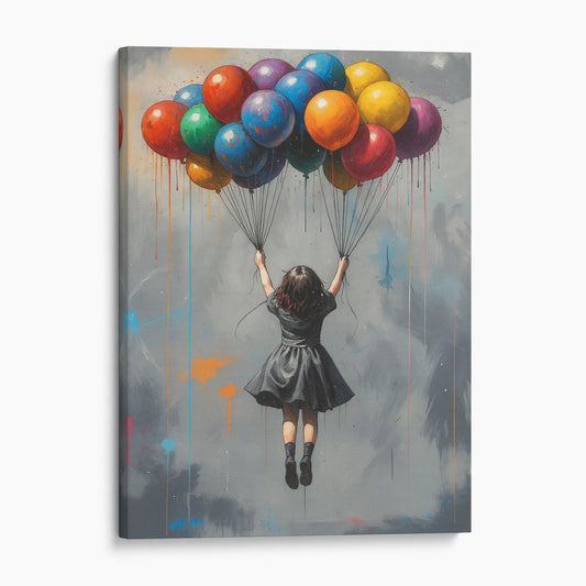 Holding On To Balloons Banksy