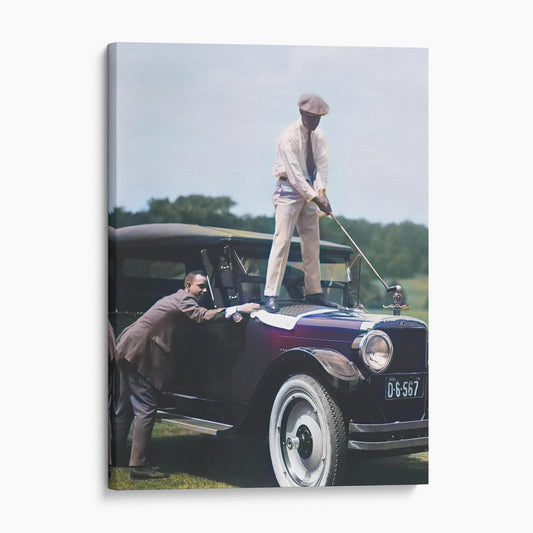 Golfing On Top Of A Car