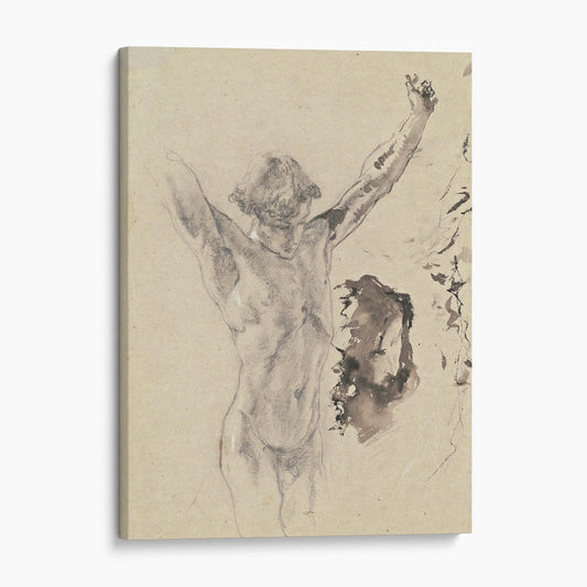 Study of the Figure and Head of Christ in ‘Christ on the Cross and Mary Magdalene’ (c. 1879)