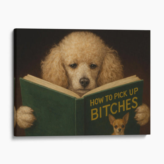 Poodle Reading Dog Dating Book