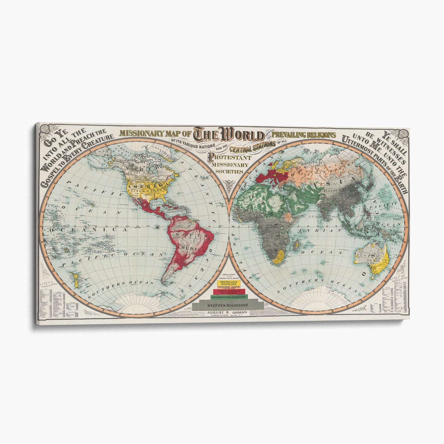 Missionary Map of the World 1902