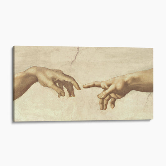 Hands of God and Adam - The Creation of Adam by Michelangelo