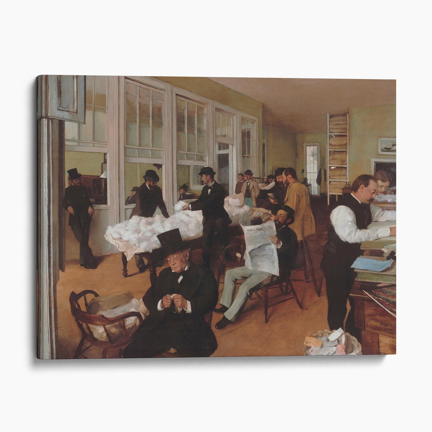 A Cotton Office in New Orleans by Edgar Degas