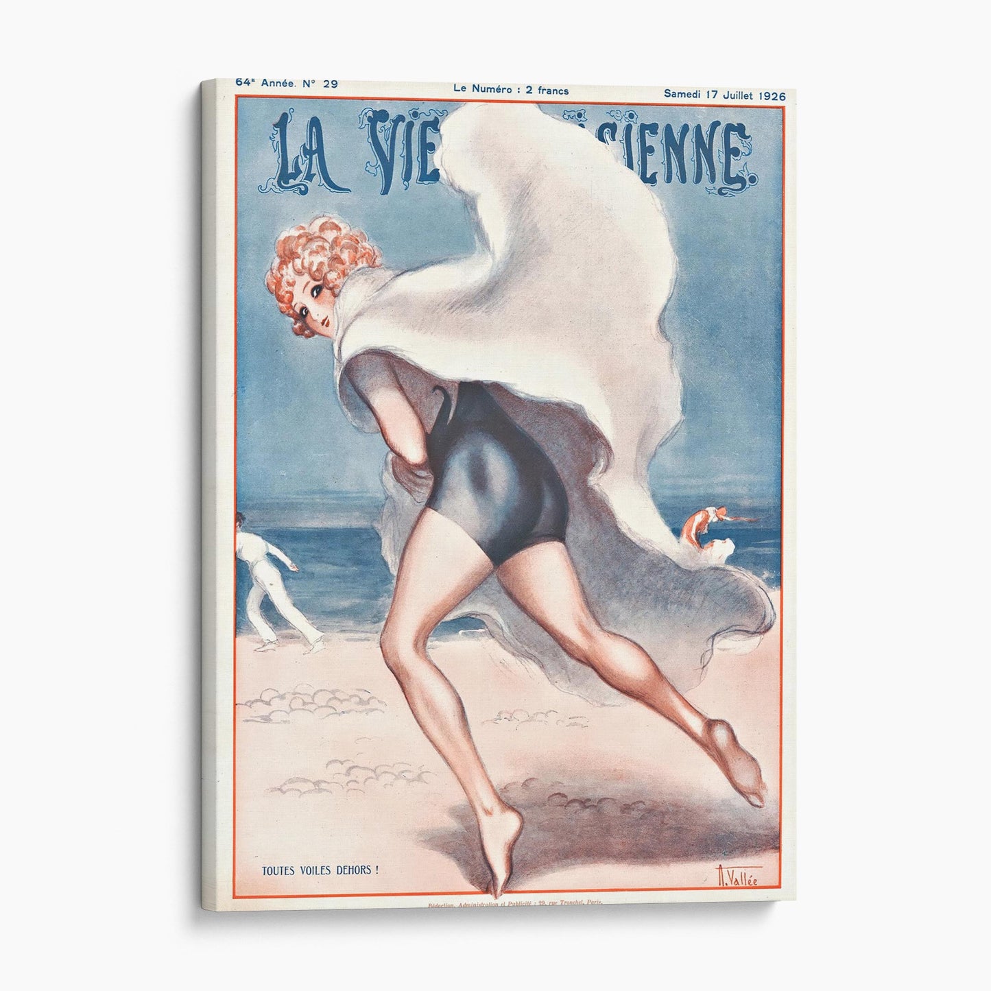 La Vie Parisienne - Under Full Sail by Armand Vallee 1926